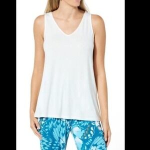 Colleen Lopez Solid Jersey Knit Tank Creamy White - Regular - XXS